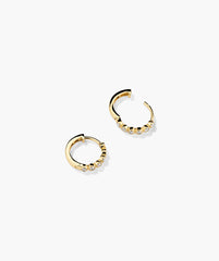 Bezel Lab Grown Diamond Huggies-14k Yellow Gold / Lab Grown Diamond