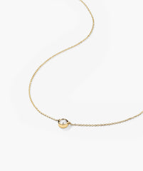 Bezel Lab Grown Diamond Necklace 0.25 ct-14k Yellow Gold / Lab Grown Diamond / 16-18 inches