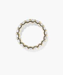 3.5mm Lab Grown Diamond Eternity Band-14k Yellow Gold / Lab Grown Diamond / 9.5