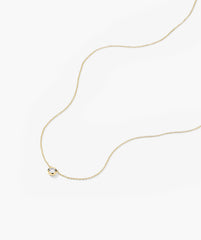 Large Diamond Necklace-14k Yellow Gold / Natural Diamond / 16-18 inches