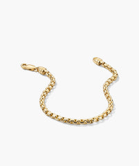 3mm Round Box Chain Bracelet-14k Yellow Gold / 7.5 inches