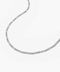 Figaro Chain Necklace-Sterling Silver / 20 inches