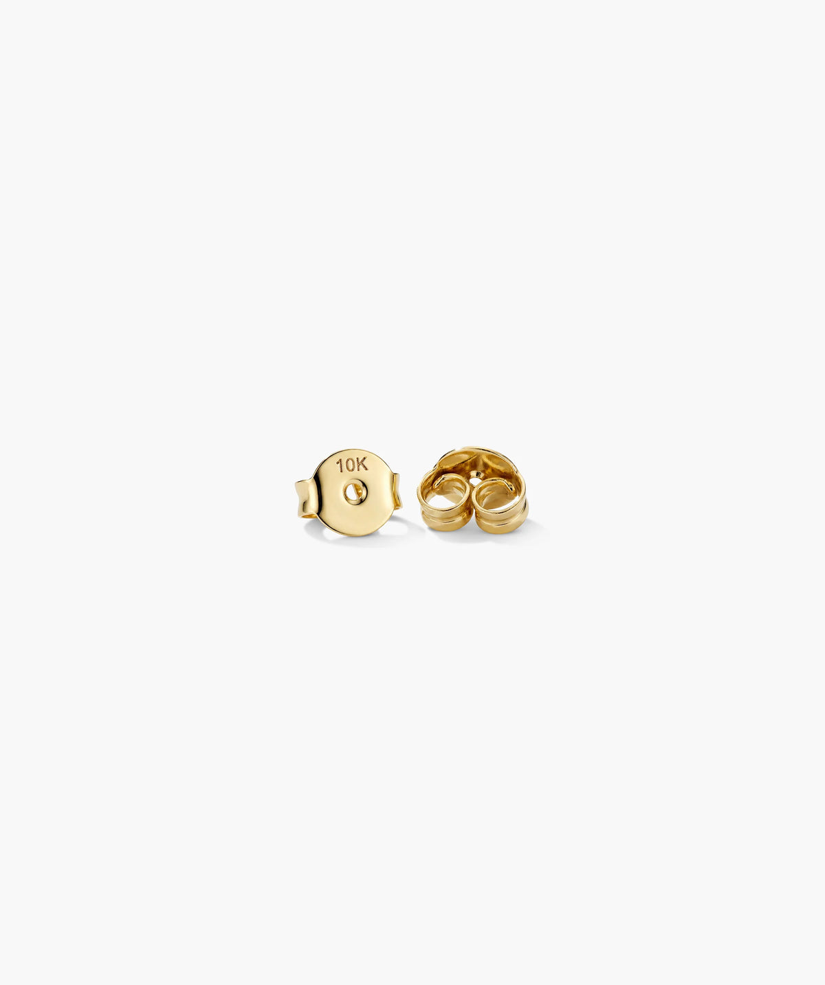 Single Star Crossed Mini Stud-10k Yellow Gold / Natural Diamond