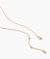 Satellite Necklace-18k Gold Vermeil / Lab Grown Sapphire / 14-16"