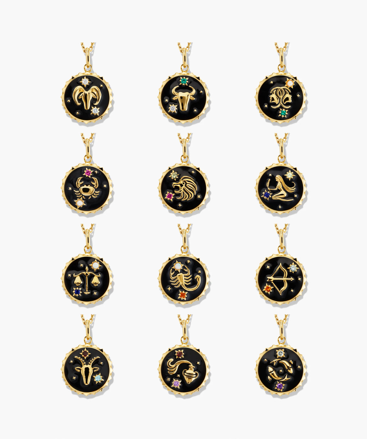 Cosmic Pendant Necklace-Aquarius
