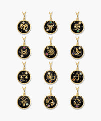 Cosmic Pendant Necklace-Aquarius