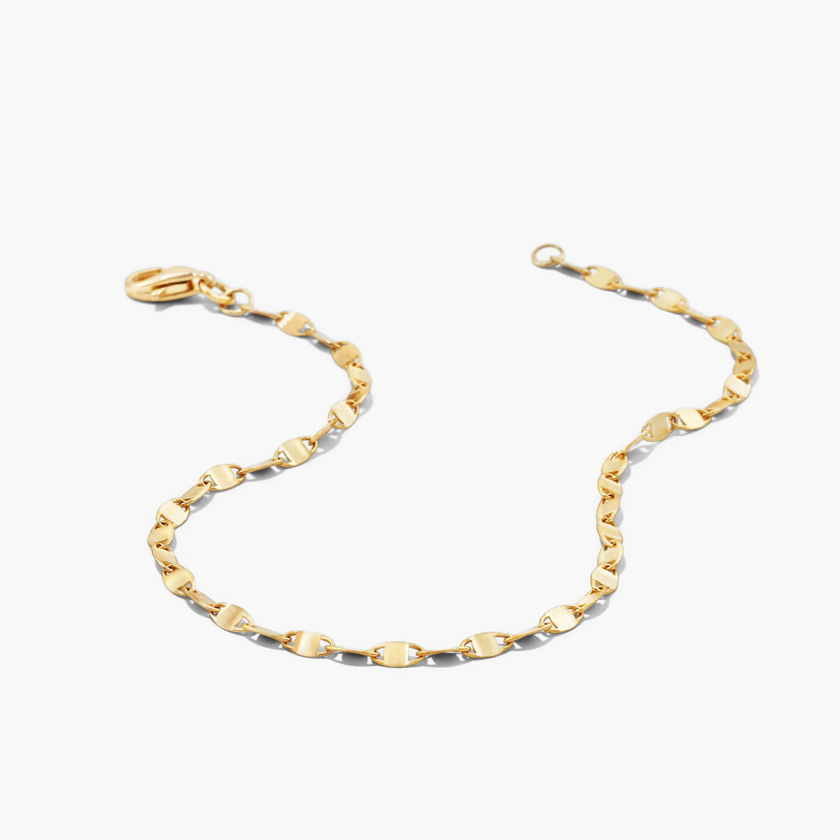 Anchor Chain Anklet-14k Yellow Gold / 10.5 inches
