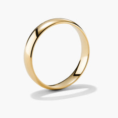 4mm Curve Band-14k Yellow Gold / 6.5