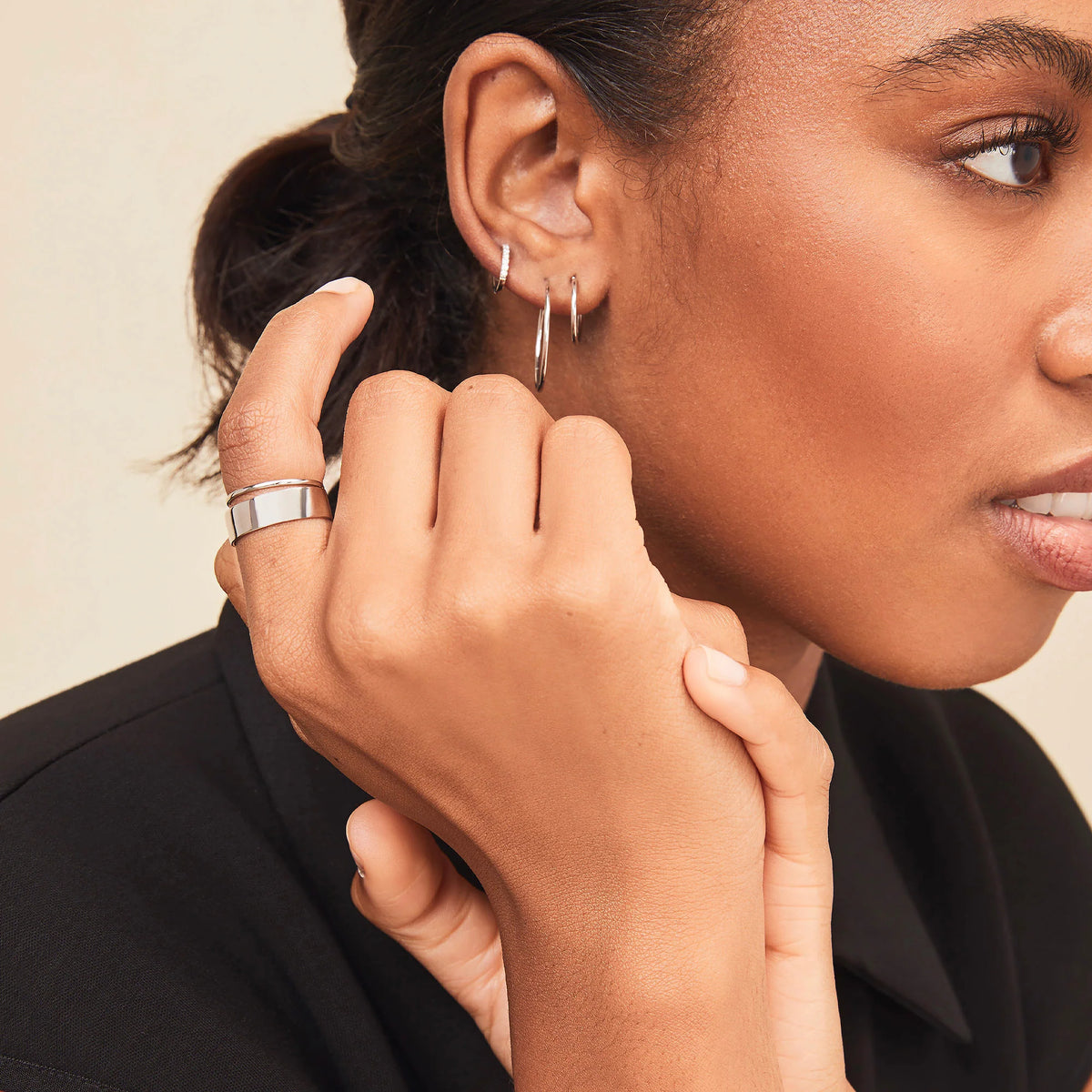 Daily Stacker Ring-Sterling Silver / 5
