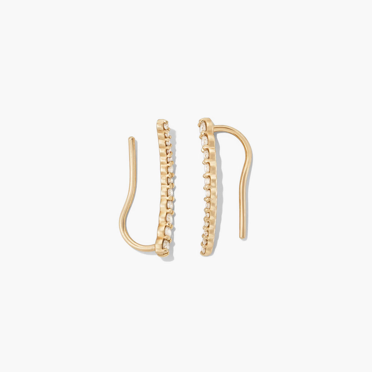 PavÃ© Diamond Climbers-14k Yellow Gold / Natural Diamond