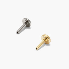 Piercing Studio - Pave Diamond Flat Back Pear Stud-14k Yellow Gold / Natural Diamond
