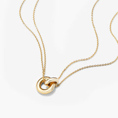 Vermeil Linked Necklace-18k Gold Vermeil / 16-18 inches