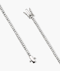 Diamond Tennis Bracelet 1.3mm-14k White Gold / Natural Diamond / 7.5 inches