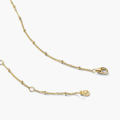 Spheres Chain Necklace-14k Yellow Gold / 16-18 inches
