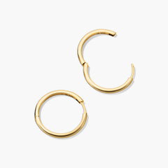Tube Large Hoops-18k Gold Vermeil