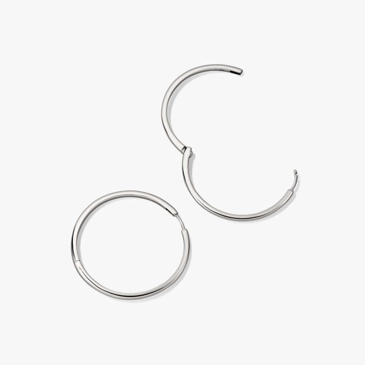 Tube Oversized Hoops-Sterling Silver
