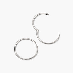 Tube Oversized Hoops-Sterling Silver