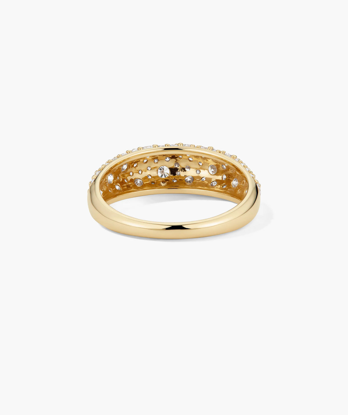 DÃ´me PavÃ© Lab Grown Diamond Ring-14k Yellow Gold / 5 / Lab Grown Diamond