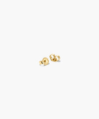Single Lab Grown Diamond Petal Stud-14k Yellow Gold / Lab Grown Diamond