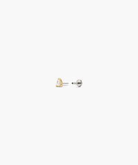 Single Pear Diamond Stud-14k Yellow Gold / Natural Diamond / Flat Back