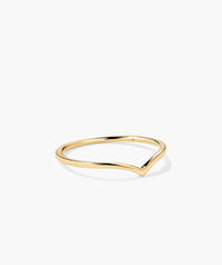 Wishbone Stacker Set-14k Yellow Gold / Natural Diamond / 5