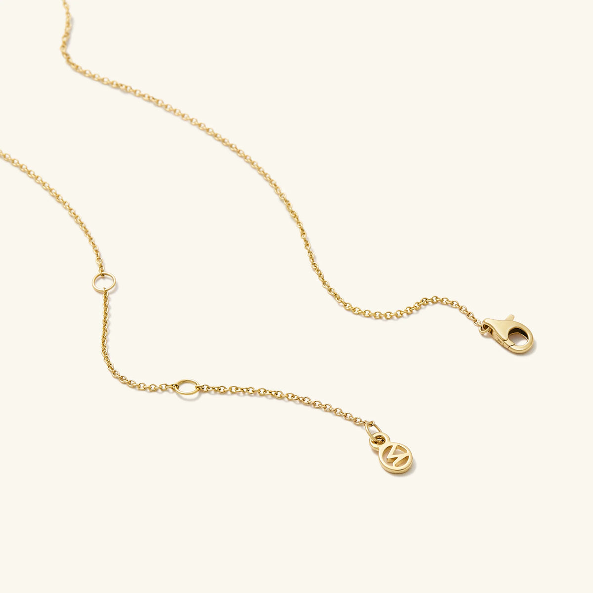 Zodiac Pendant Necklace-18k Gold Vermeil / White Sapphire / Libra