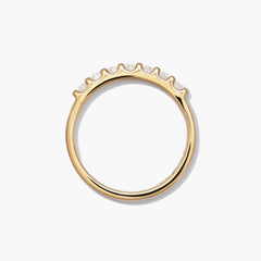 Bold Diamond Half Eternity Ring-14k Yellow Gold / Natural Diamond / 9.5