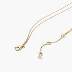 Layered Opal Necklace-18k Gold Vermeil / Opal / 15-17 inches