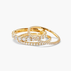 Slim Diamond Eternity Band-14k Yellow Gold / Natural Diamond / 5