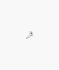 Piercing Studio - Single Lab Grown Diamond Petal Stud-14k White Gold / Lab Grown Diamond