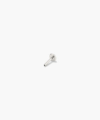 Single Pear Diamond Stud-14k Yellow Gold / Natural Diamond / Flat Back