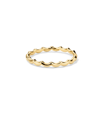 Gemstone Charlotte Stacker Set-18k Gold Vermeil, Cream Enamel / 4 / 4