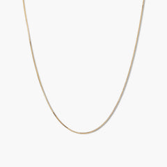 Baby Box Chain Necklace-14k Yellow Gold / 16-18 inches