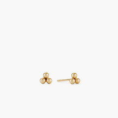 Spheres Cluster Studs-10k Yellow Gold