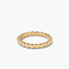 Metallic Sphere Ring-18k Gold Vermeil / 10