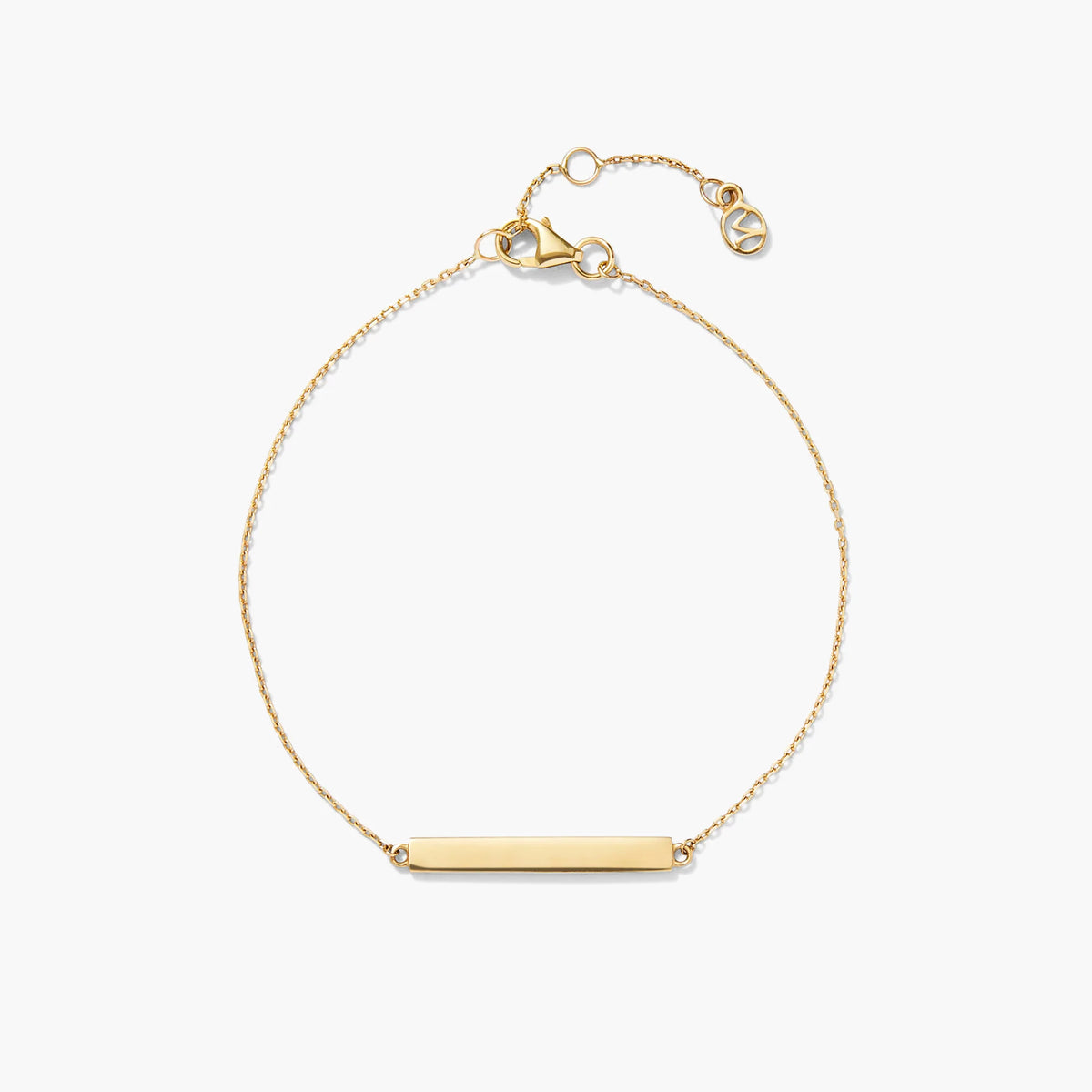 Engravable Bar Bracelet-10k Yellow Gold / 6-7 inches