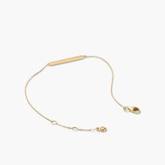 Engravable Bar Bracelet-10k Yellow Gold / 6-7 inches