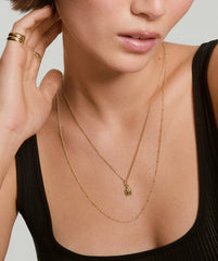 Lady Luck Charm-18k Gold Vermeil / Black Spinel