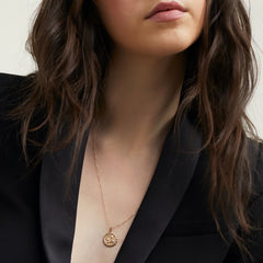 Balance: Terra Coin Charm Pendant-14k Yellow Gold