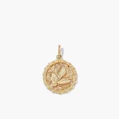 Balance: Terra Coin Charm Pendant-14k Yellow Gold