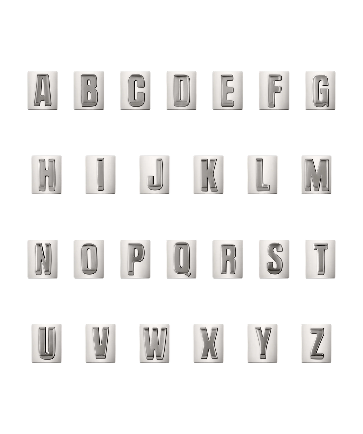 Cipher Letter Chain-Sterling Silver / S / 22 inches