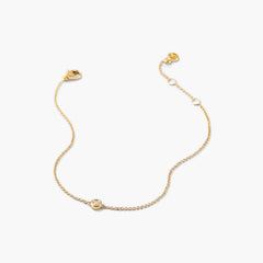 Solo Diamond Bracelet-14k Yellow Gold / Natural Diamond / 6-7 inches