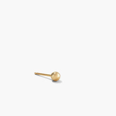 Single Sphere Stud-14k Yellow Gold